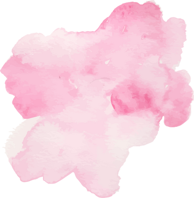 Watercolor pink brush stroke.